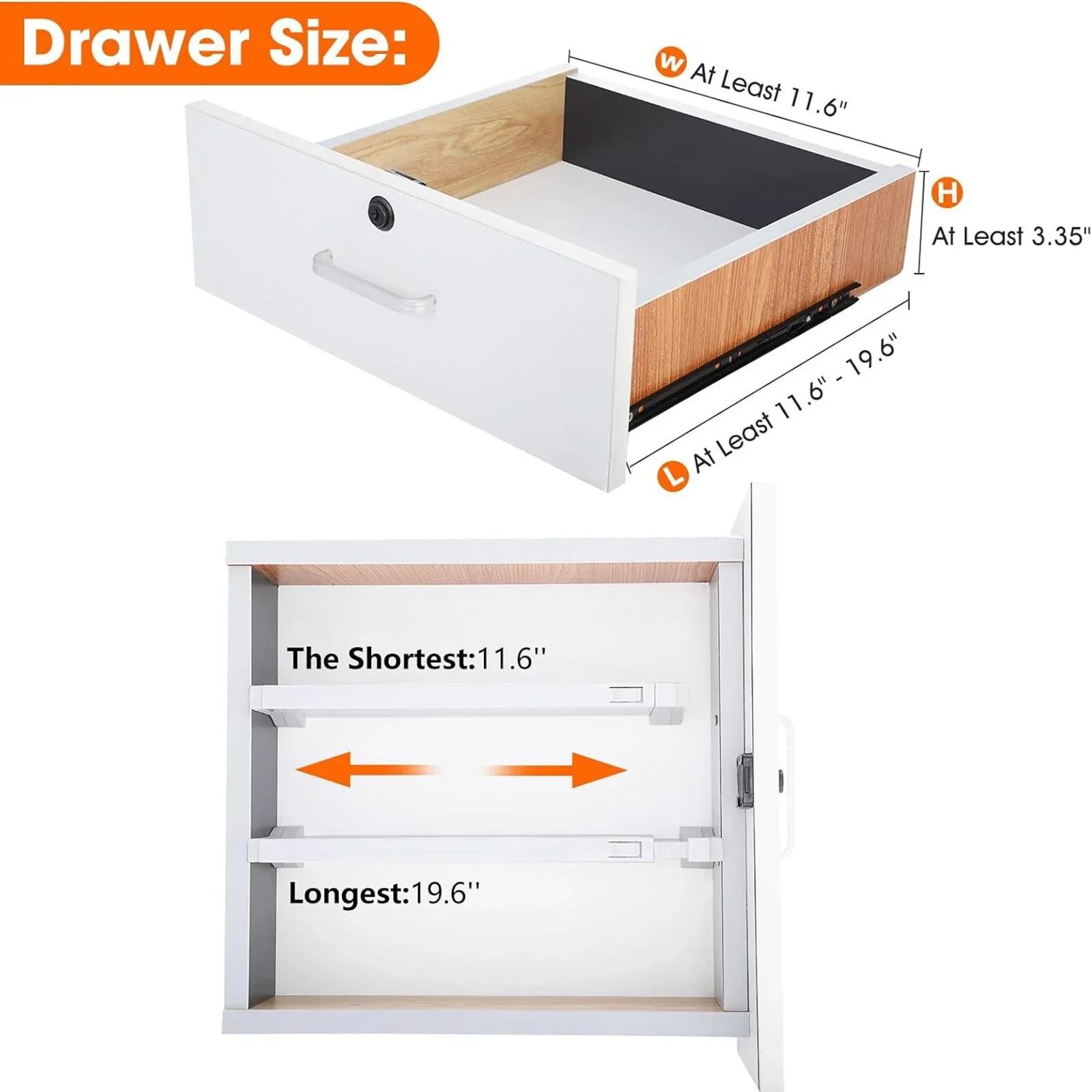 Drawer Dividers Adjustable Expandable Drawer Organizers Back To School 2025 Space Saving Dresser Storage - Image 3