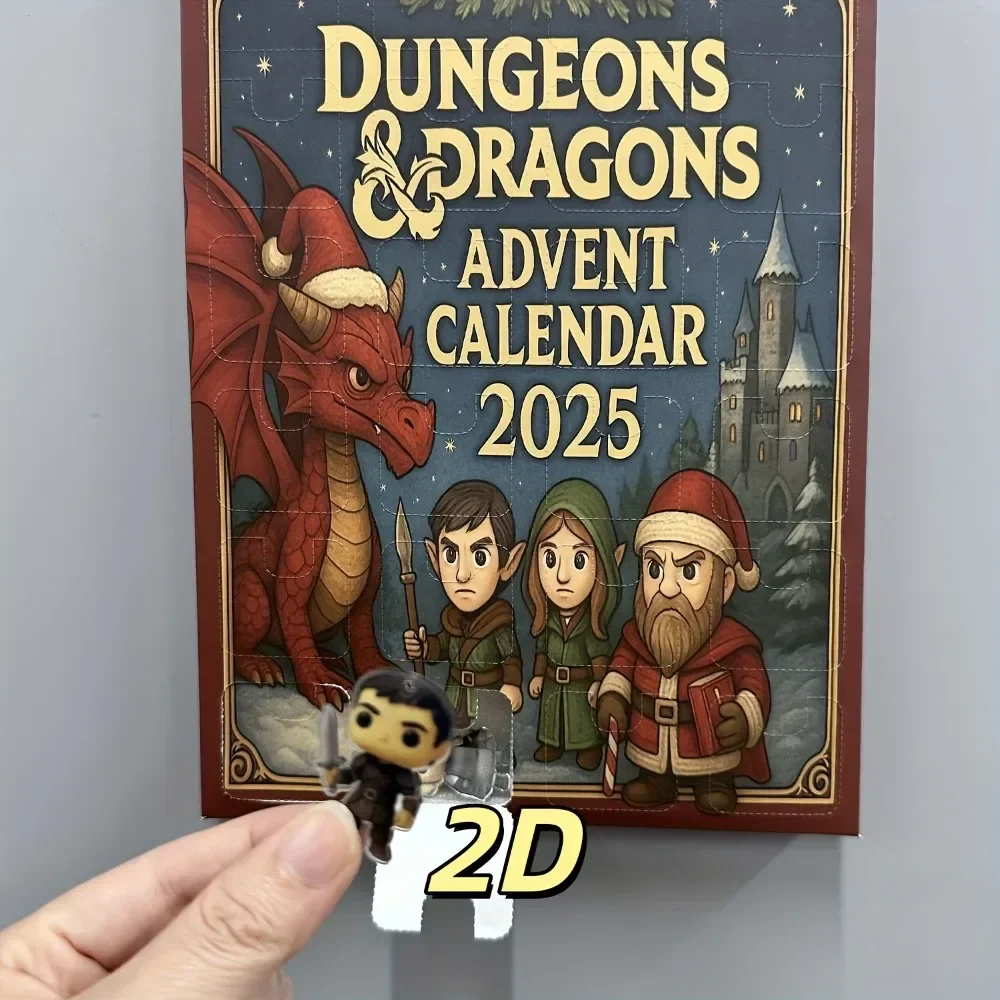 Dungeons And Dragons Advent Calendar 24-Day 2D Acrylic Character Ornament Set Christmas 2025 Collectible Countdown - Image 3