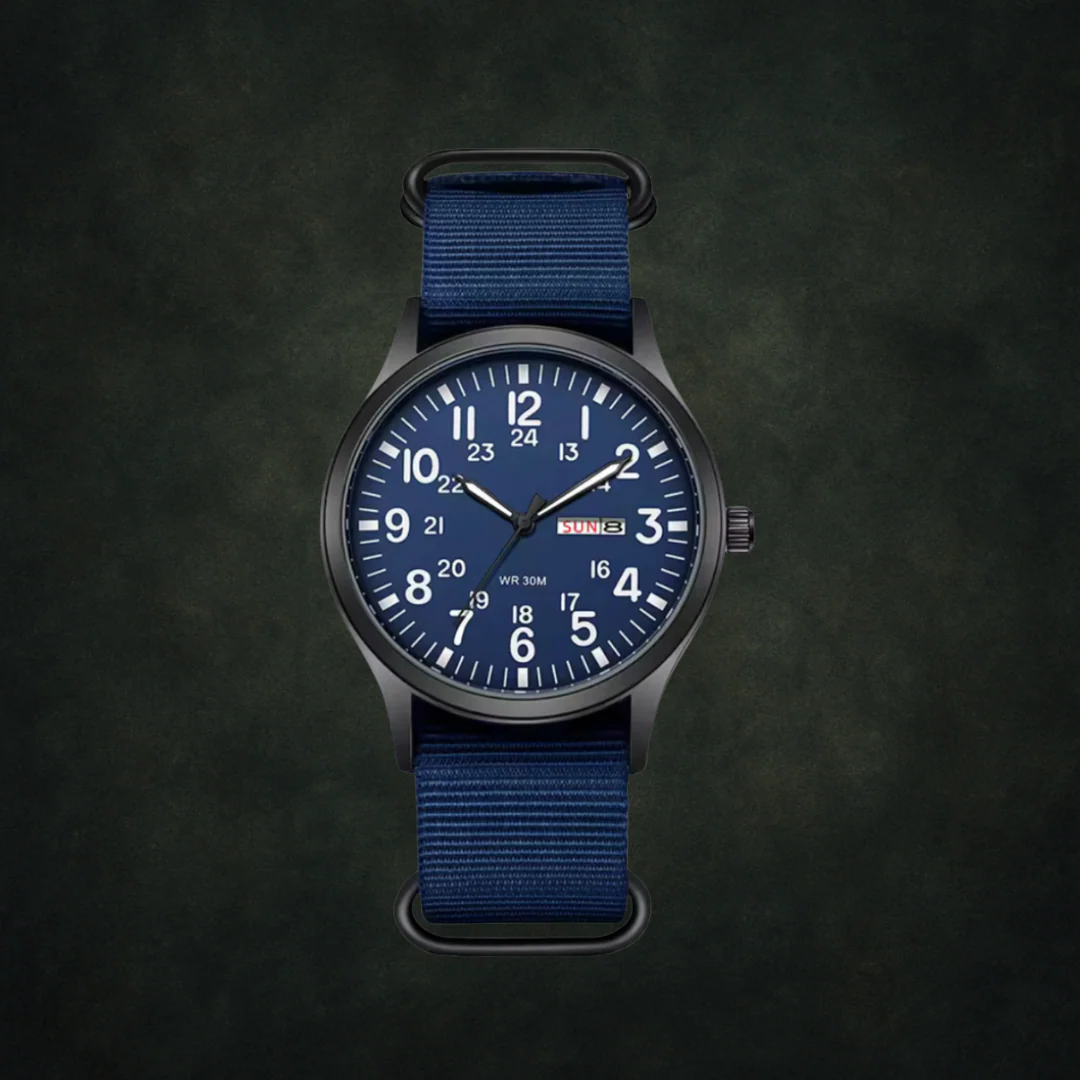 Durable Men’s Military-Style Watch – Waterproof, Scratch-Resistant, 42mm Dial – Green Black - Image 11