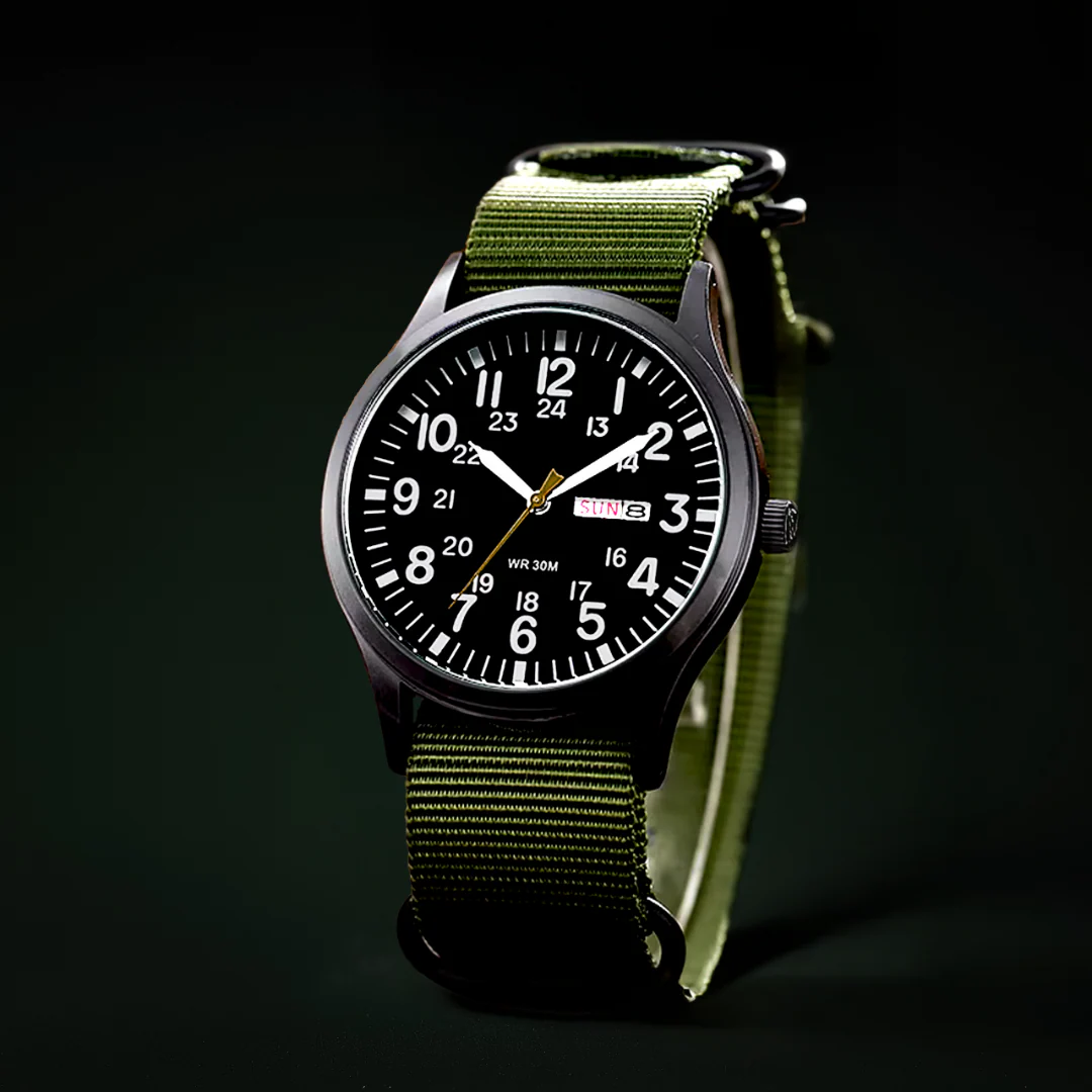 Adventure Men’s Watch – Waterproof, Scratch-Resistant, Nylon Strap, Rugged Outdoor Design - Image 3