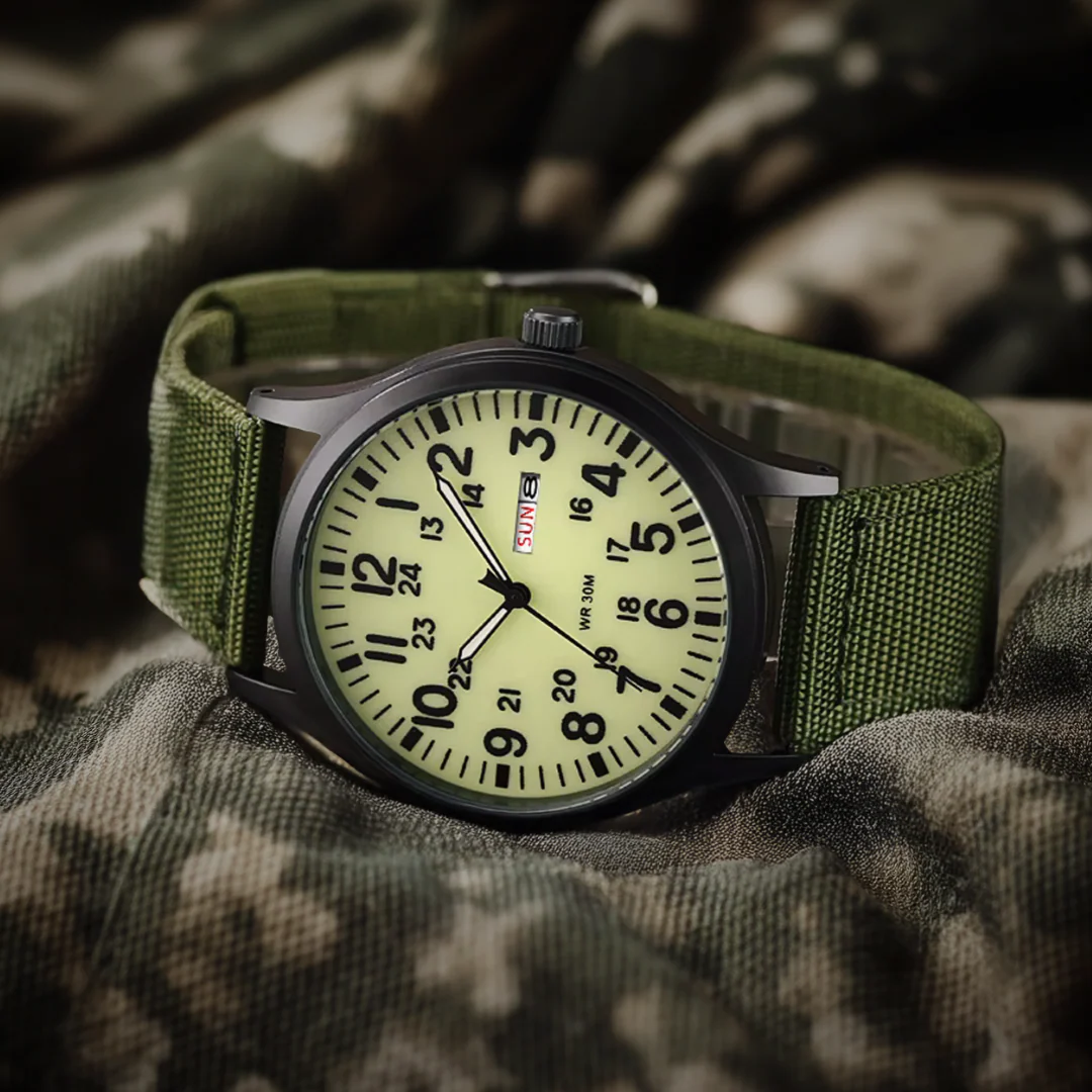 Adventure Men’s Watch – Waterproof, Scratch-Resistant, Nylon Strap, Rugged Outdoor Design - Image 4