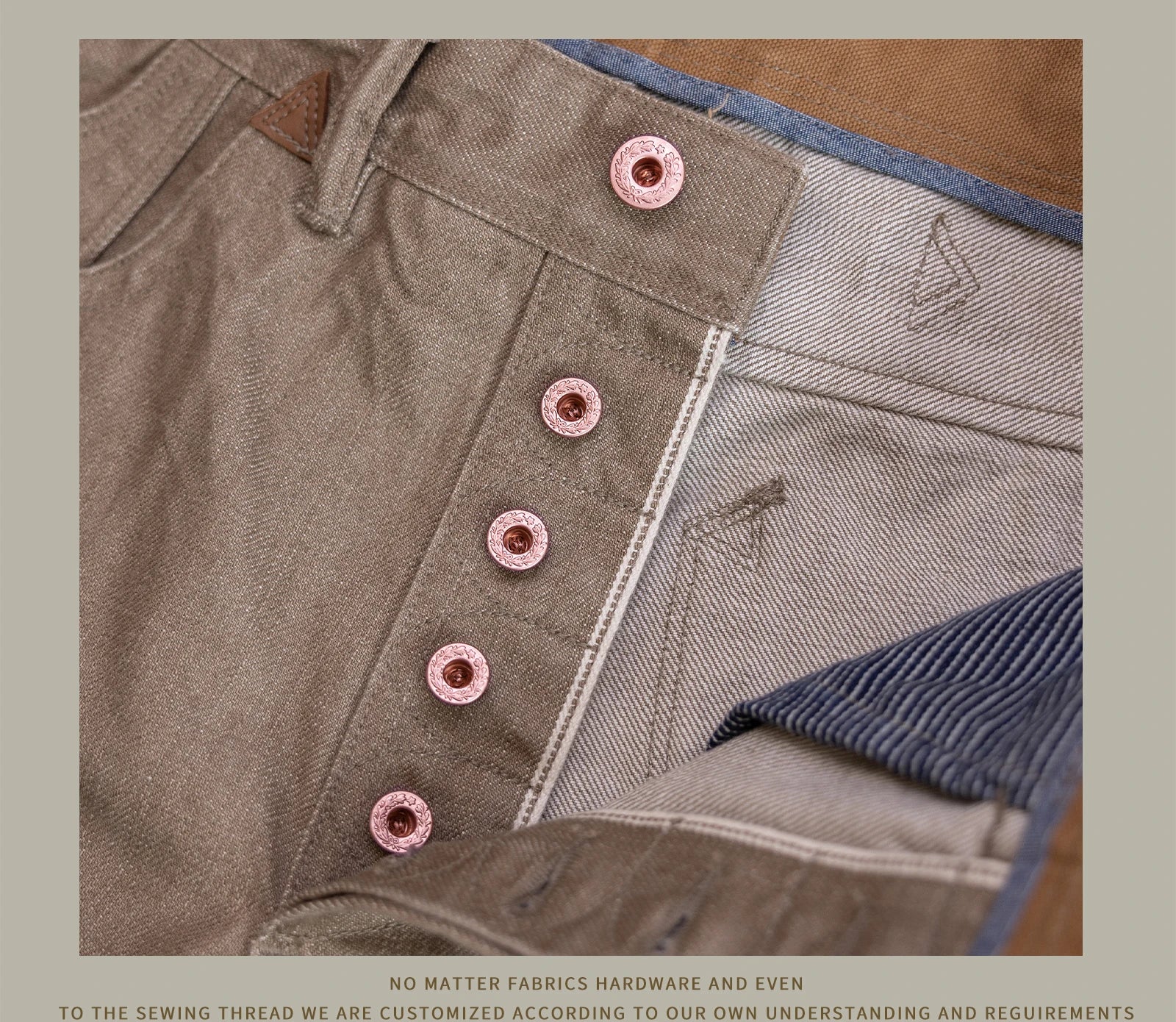 Durable Relaxed Men's Straight Jeans - Loose Selvedge Casual - Image 11