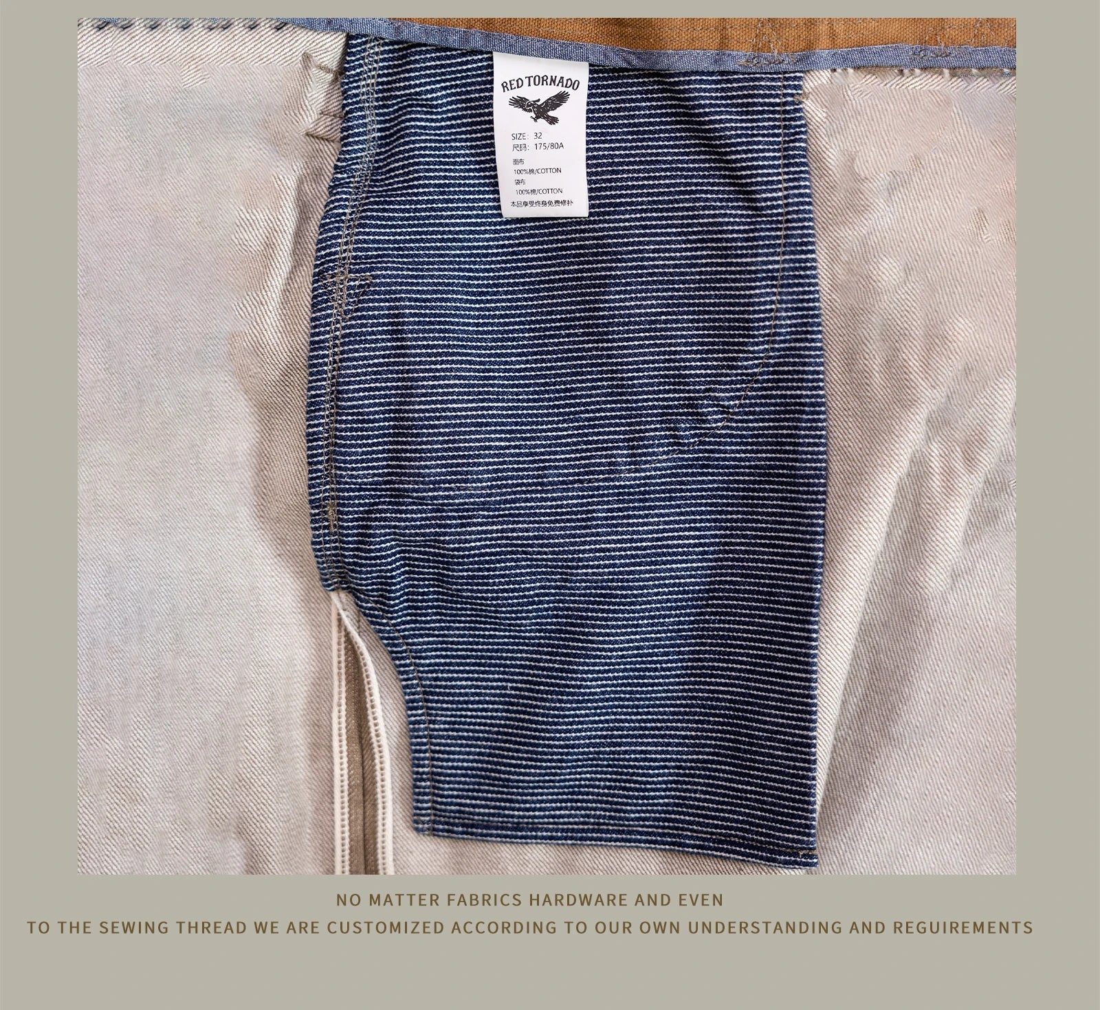 Durable Relaxed Men's Straight Jeans - Loose Selvedge Casual - Image 16