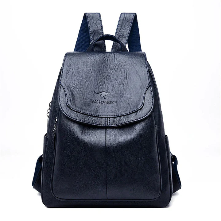 Durable women's leather backpack – structured design, premium quality, for work and daily use - Image 4