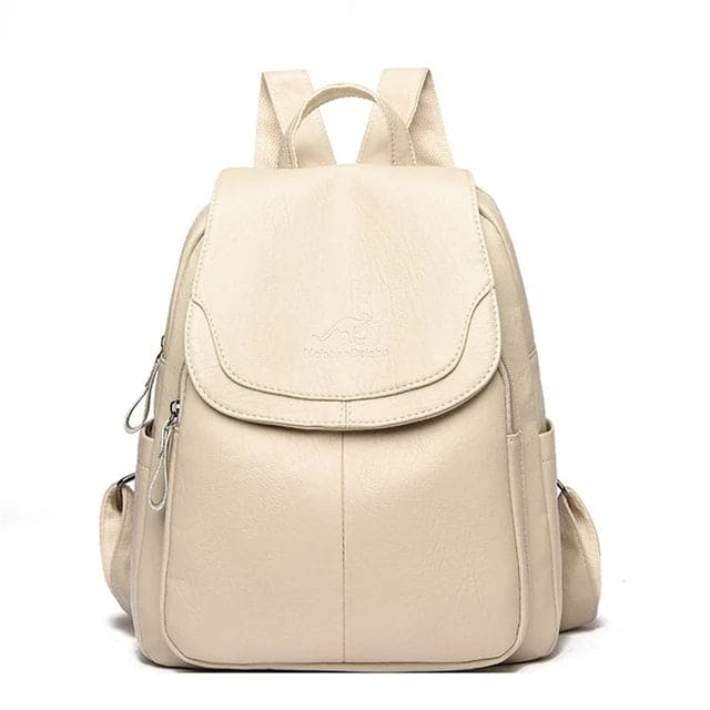 Durable women's leather backpack – structured design, premium quality, for work and daily use - Image 7