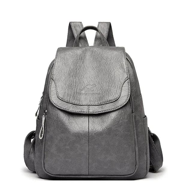 Durable women's leather backpack – structured design, premium quality, for work and daily use - Image 9