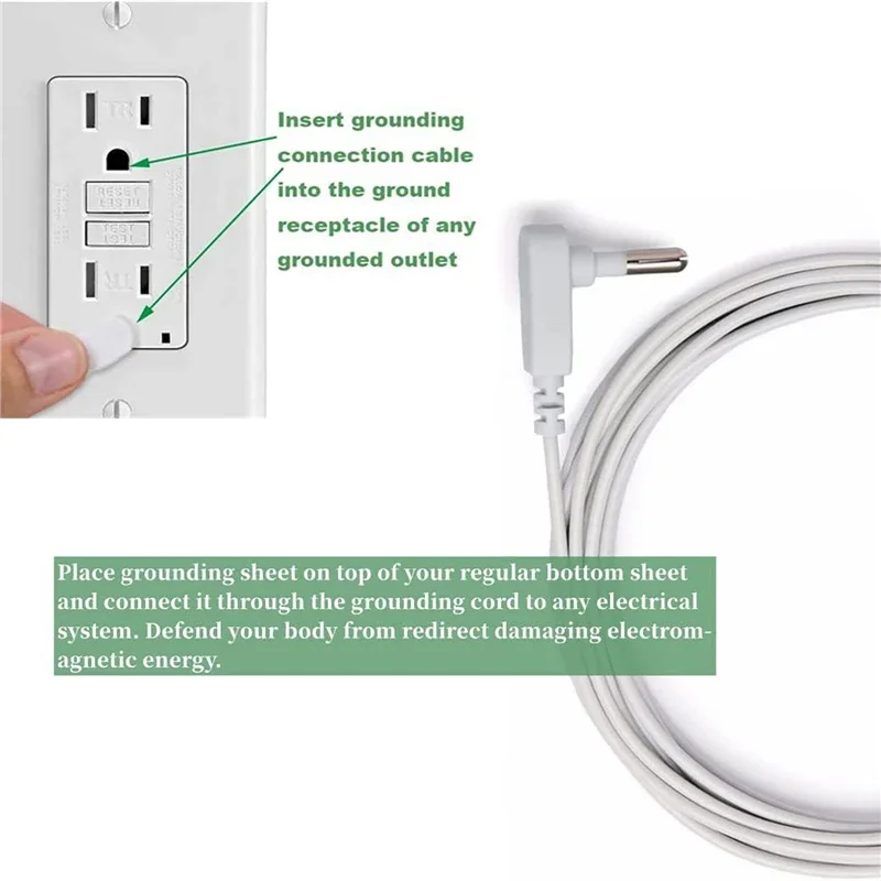 Earthing Bed Sheet Grounding Sheet Anti Static Sleep - Image 14