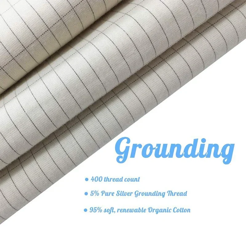 Earthing Bed Sheet Grounding Sheet Anti Static Sleep - Image 2
