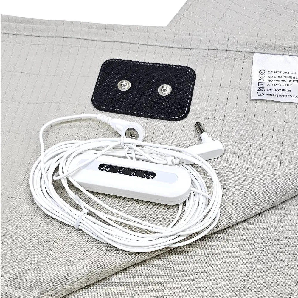 Earthing Fitted Sheet Organic Cotton Silver Grounding - Image 6