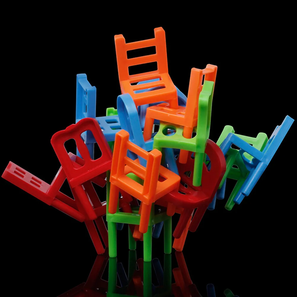 Educational Balance Chairs Game for Kids - Colorful 18-Piece Toy Set, Eco-Friendly ABS Plastic, Fun Learning Activity - Image 5