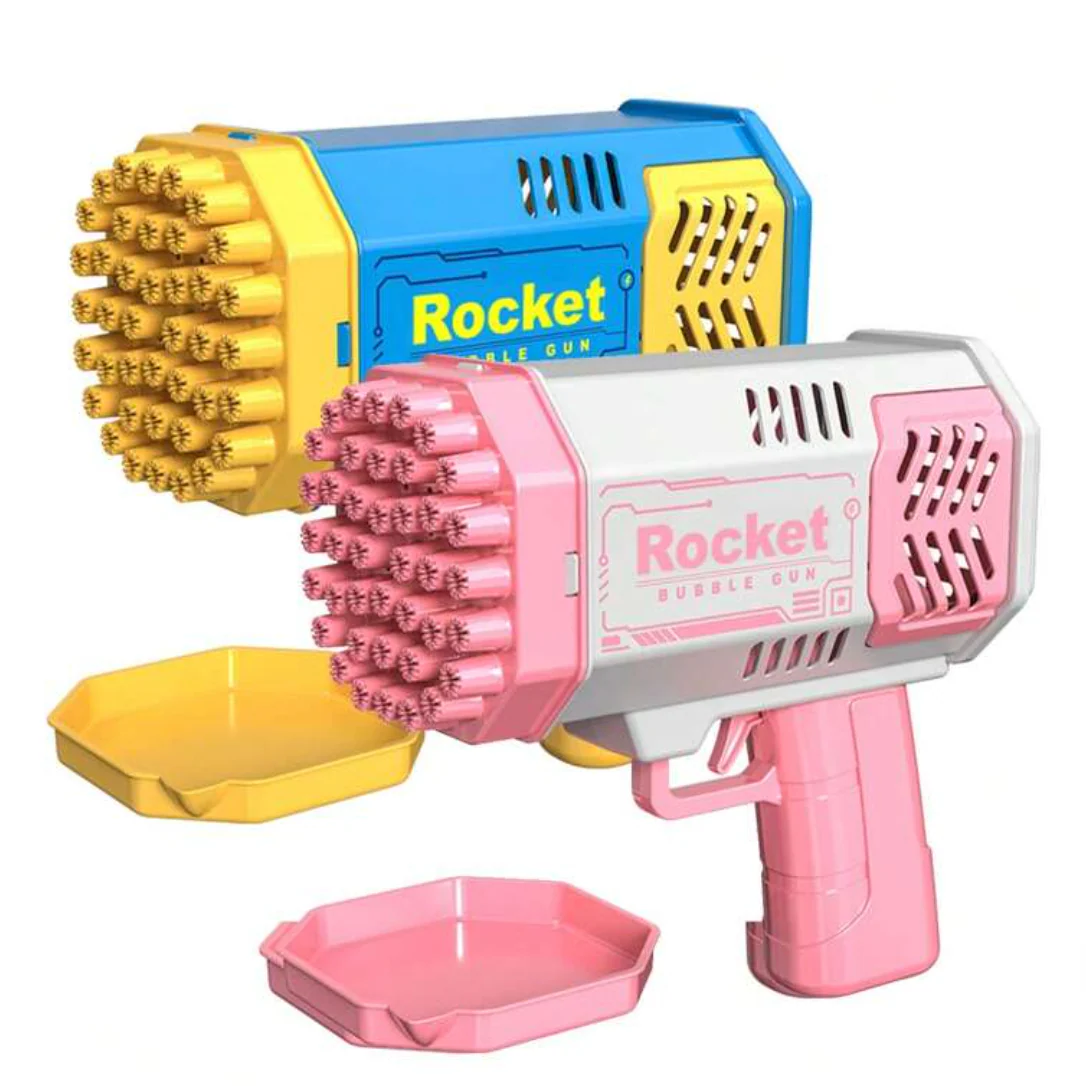 Electric 40-Hole Bubble Blaster Toy - Handheld Outdoor Fun for Kids, No Batteries or Bubble Solution Needed