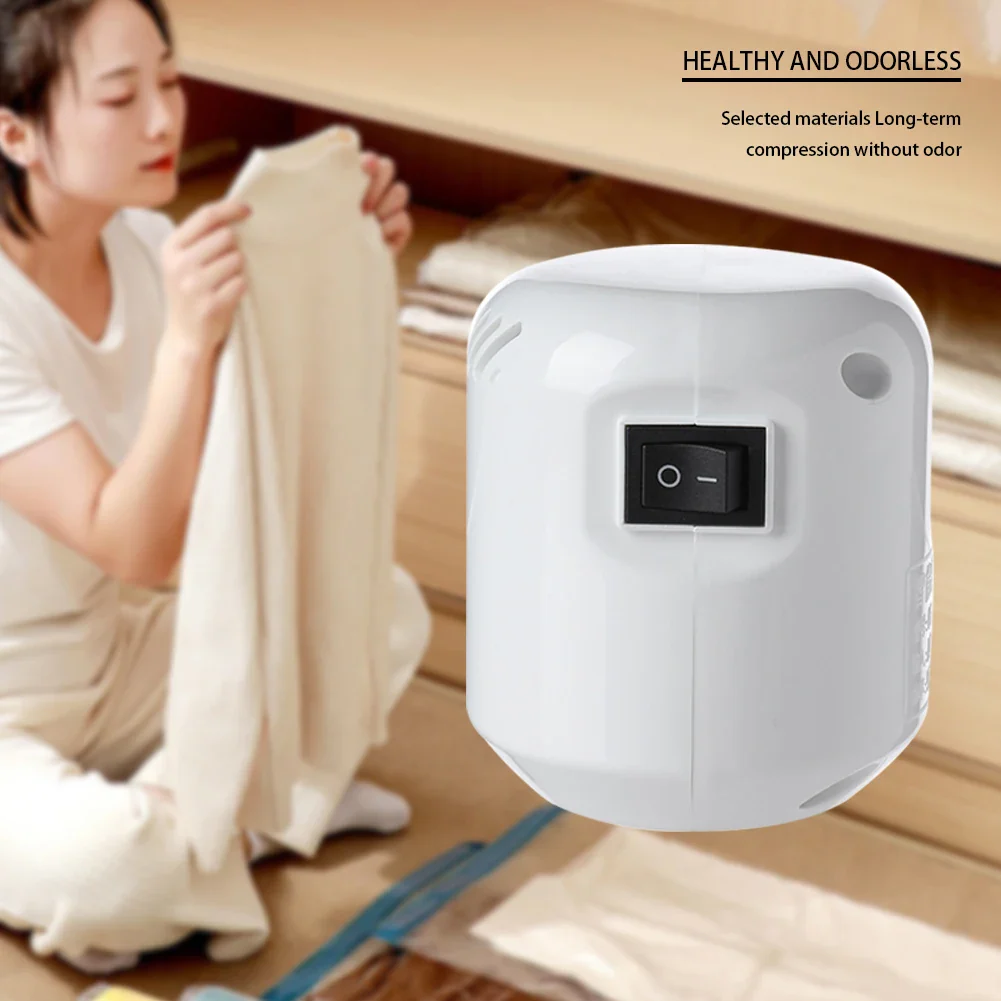 Electric Air Pump Mini Vacuum Sealer Machine for Clothes Storage Bags and Food Organizer - Image 4