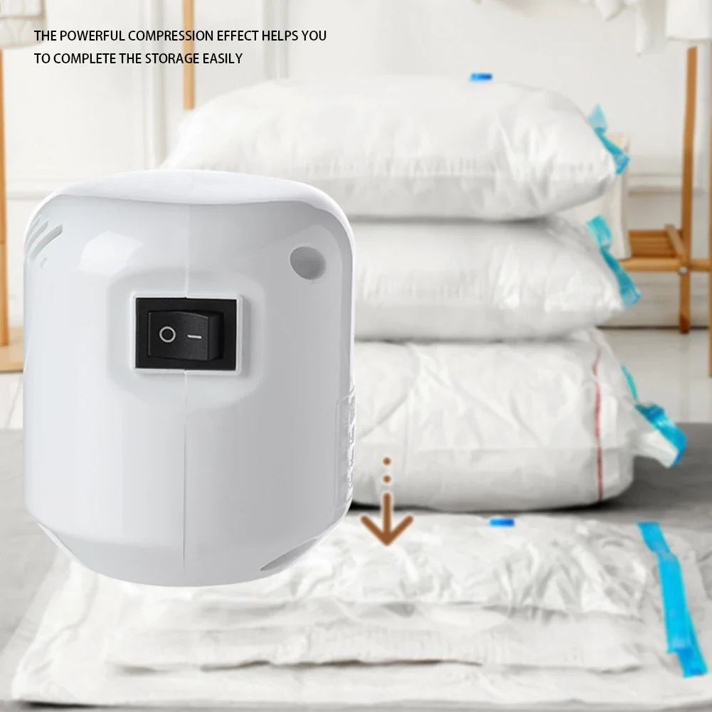 Electric Air Pump Mini Vacuum Sealer Machine for Clothes Storage Bags and Food Organizer - Image 5