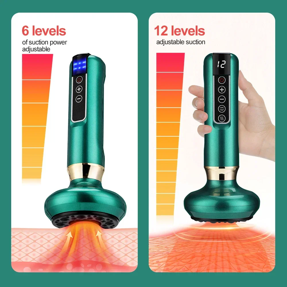 Electric Cupping Massager Multi Speed Vacuum Therapy With Infrared Heating Portable Spring 2026 Wellness Trend - Image 3