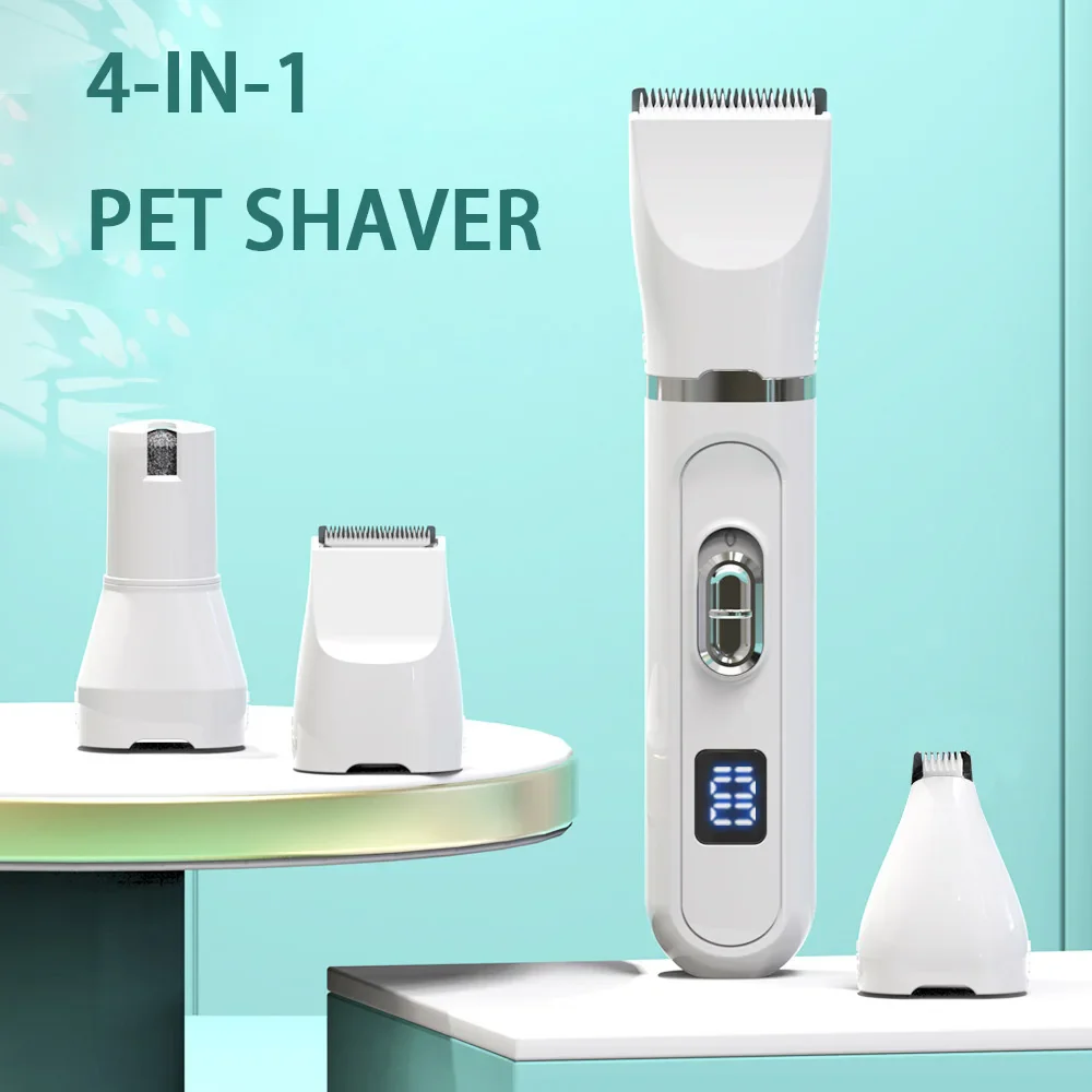 Electric Dog Grooming Clippers - Professional Silent Pet Hair Cutter, USB Rechargeable, Pet Grooming Care - Image 6