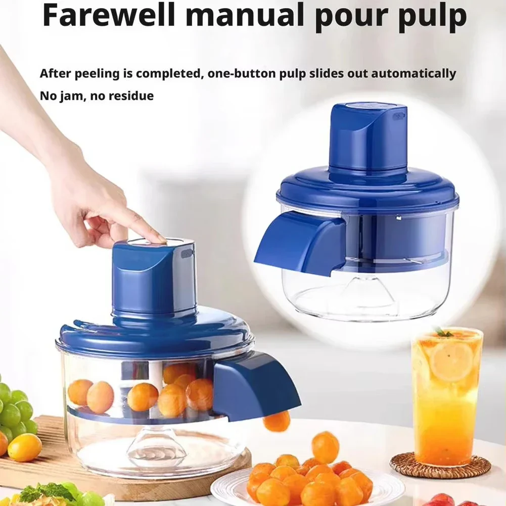 Electric Grape Peeler Machine Hands Free Fruit Peeler With Stainless Steel Blade, Summer Entertaining 2025 Time Saving