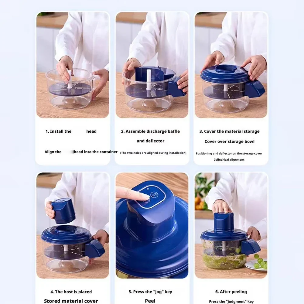 Electric Grape Peeler Machine Hands Free Fruit Peeler With Stainless Steel Blade, Summer Entertaining 2025 Time Saving - Image 5