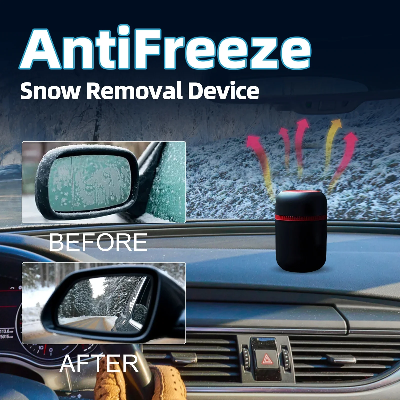 Electric Ice Scraper With Heating Element Car Snow Remover Defroster Winter 2025 Quick Melt Snow