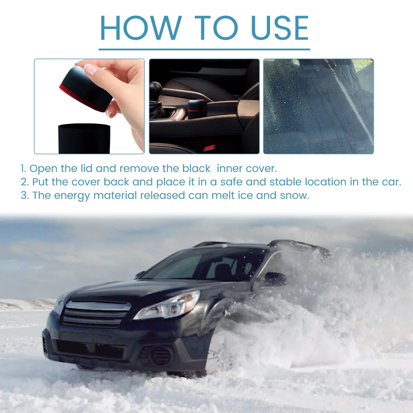 Electric Ice Scraper With Heating Element Car Snow Remover Defroster Winter 2025 Quick Melt Snow - Image 6