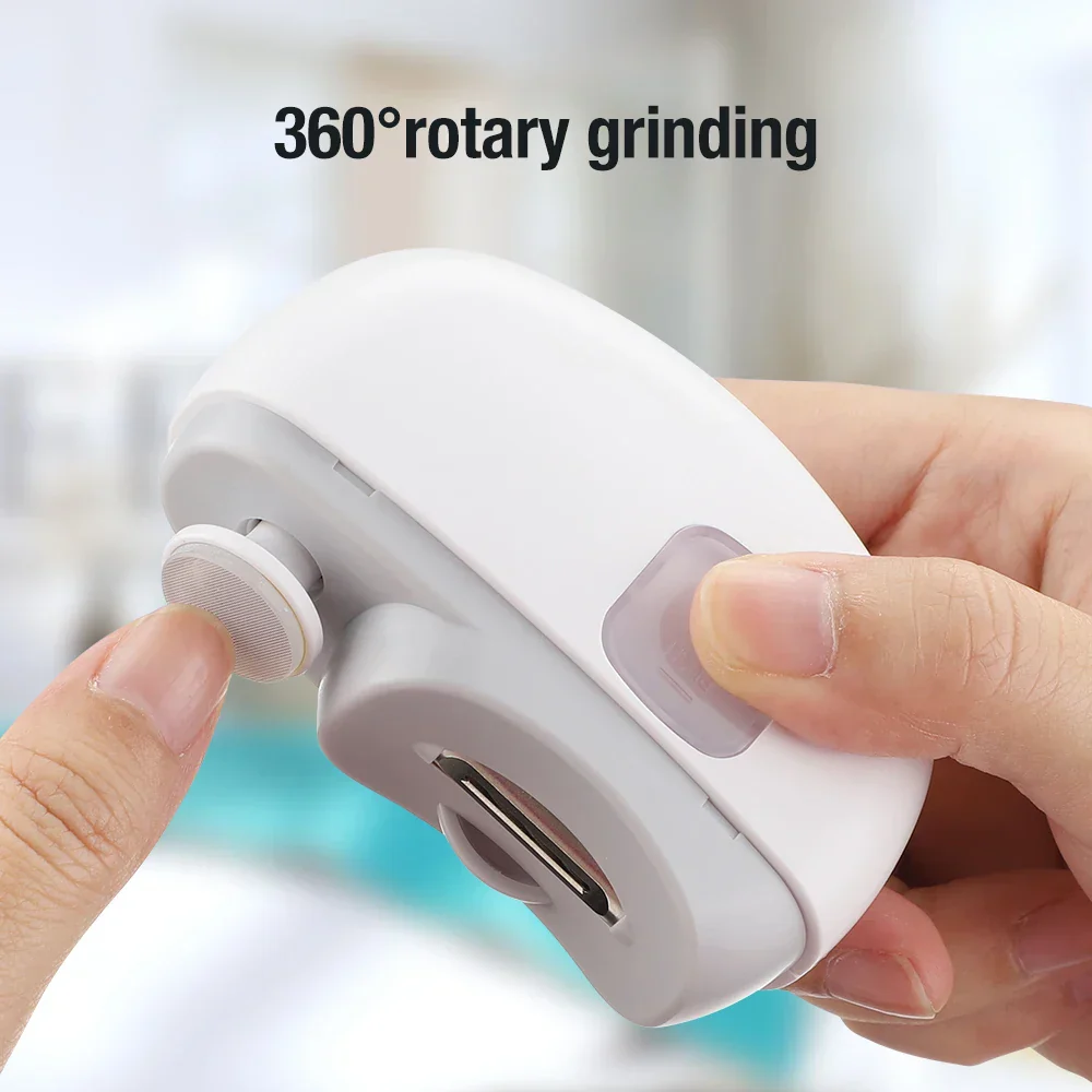 Electric Nail Clippers 2-in-1 Baby Manicure Trimmer Anti-Splash Infant Nail Groomer Newborn Care Fall 2025 Safe - Image 3
