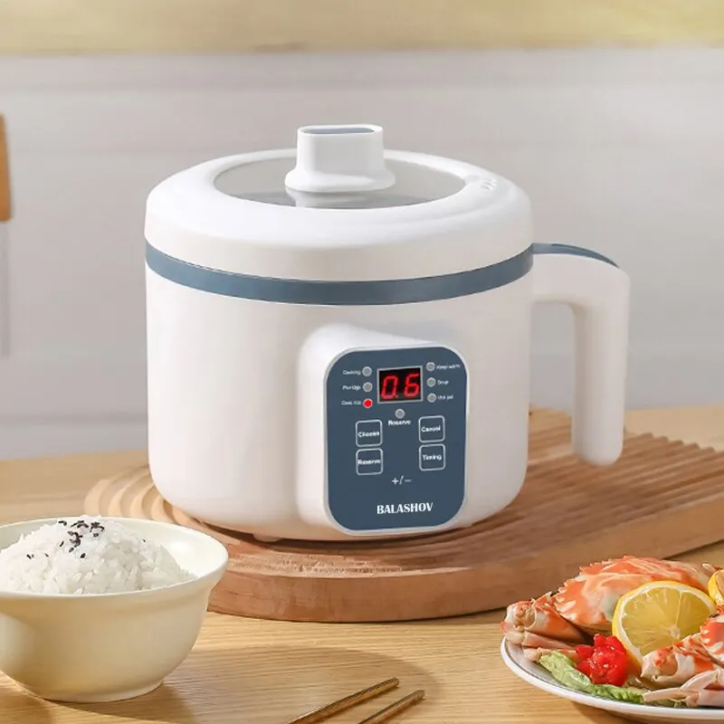 Electric Rice Cooker Smart Multi Cooker Home Kitchen Appliance Fall 2025 Nonstick Inner Pot Timer Easy Cleanup - Image 2