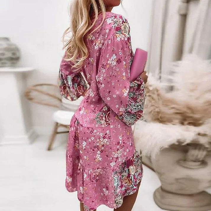 Elegant Boho Dress for Women, Loose-Fitting Knee-Length Casual and Special Occasion Wear in Breathable Fabric - Image 4