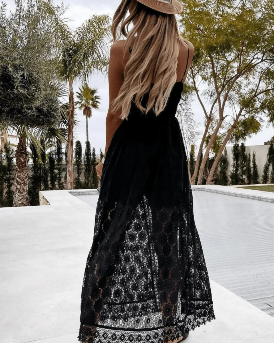 Elegant Boho Womens Dress in Soft Cotton, Knee-Length Summer Dress for Casual Outings and Events - Image 6