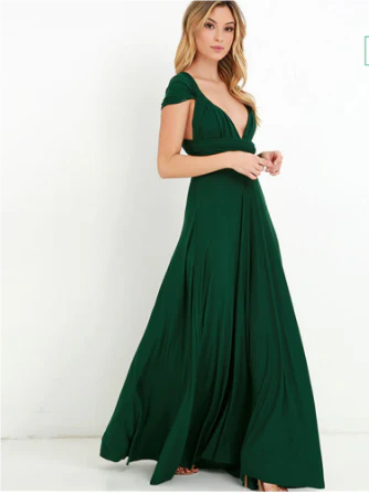 Elegant Floral Maxi Dress for Women - Flattering Wrap Design, Comfortable Fabric, Versatile Long Dress for Any Occasion - Image 13
