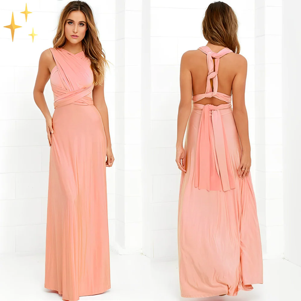 Elegant Floral Maxi Dress for Women - Flattering Wrap Design, Comfortable Fabric, Versatile Long Dress for Any Occasion - Image 16