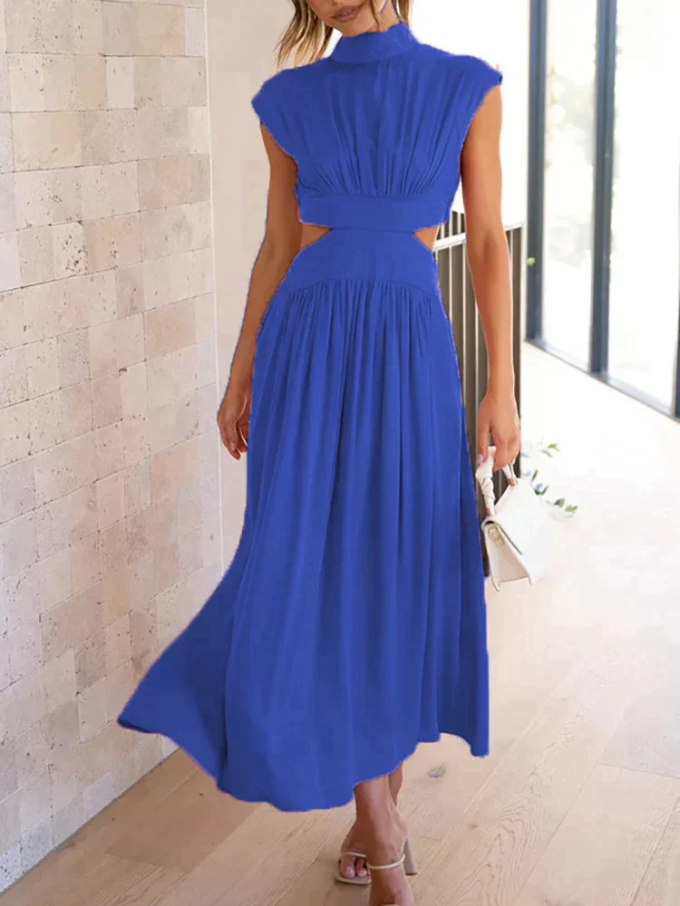 Elegant Floral Maxi Dress for Women, Long Sleeve, Luxurious Fabric, Perfect for Weddings and Special Occasions - Image 3