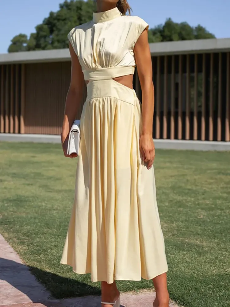 Elegant Floral Maxi Dress for Women, Long Sleeve, Luxurious Fabric, Perfect for Weddings and Special Occasions - Image 4