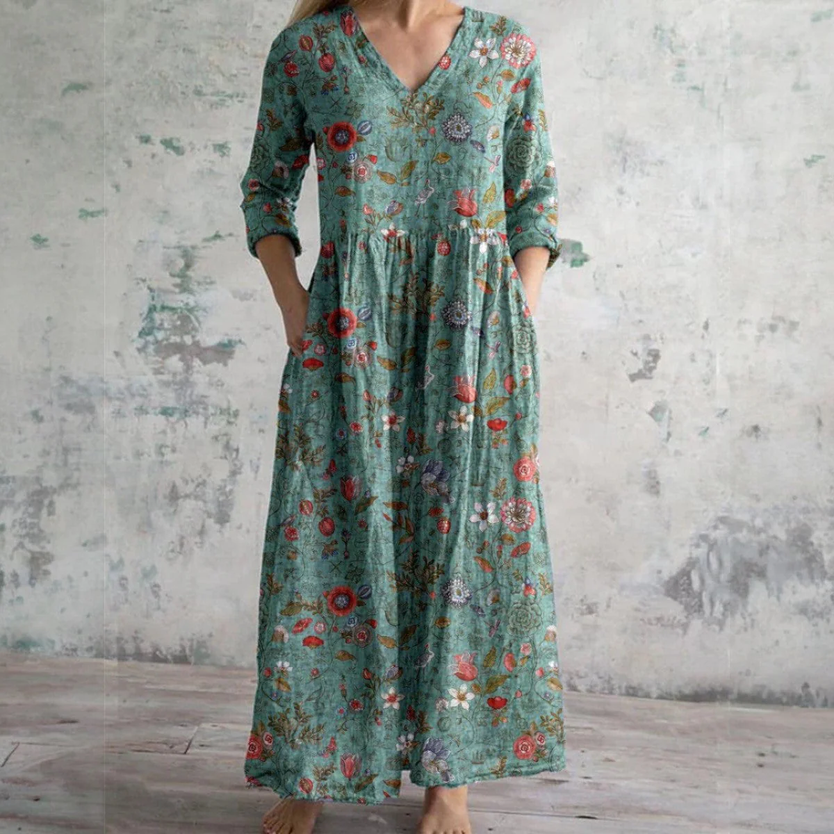 Elegant Floral Summer Dress for Women - Versatile Wedding Guest and Formal Occasions - Image 4
