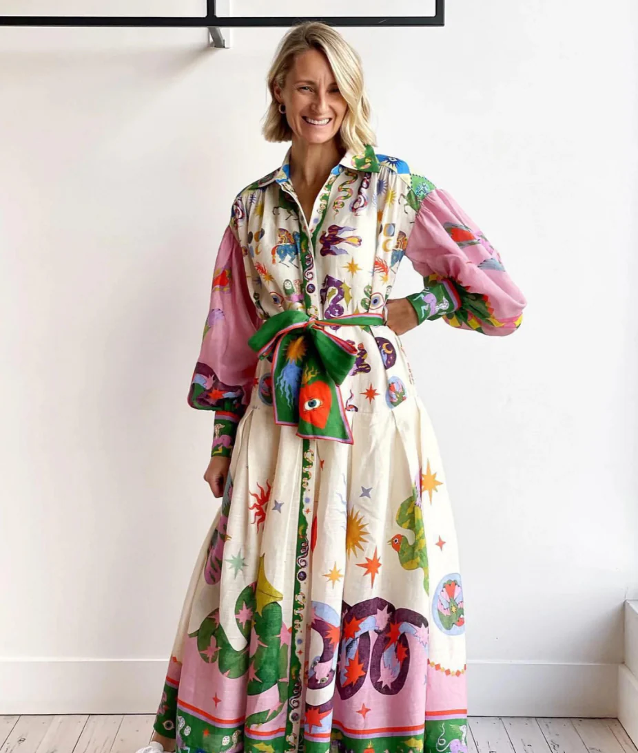 Elegant Italian Maxi Dress for Women with Flattering Silhouette and Versatile Style, Perfect Long Dress for Any Occasion - Image 7