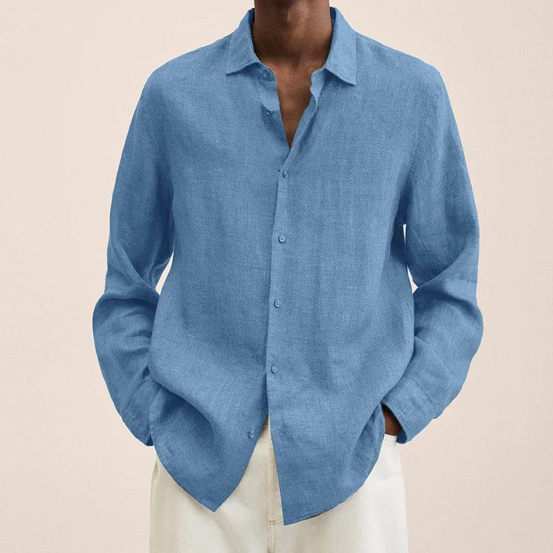 Elegant Linen Shirt for Men - Breathable Stylish Fit for All Occasions, Comfortable Summer Wear, Versatile Casual Attire - Image 5