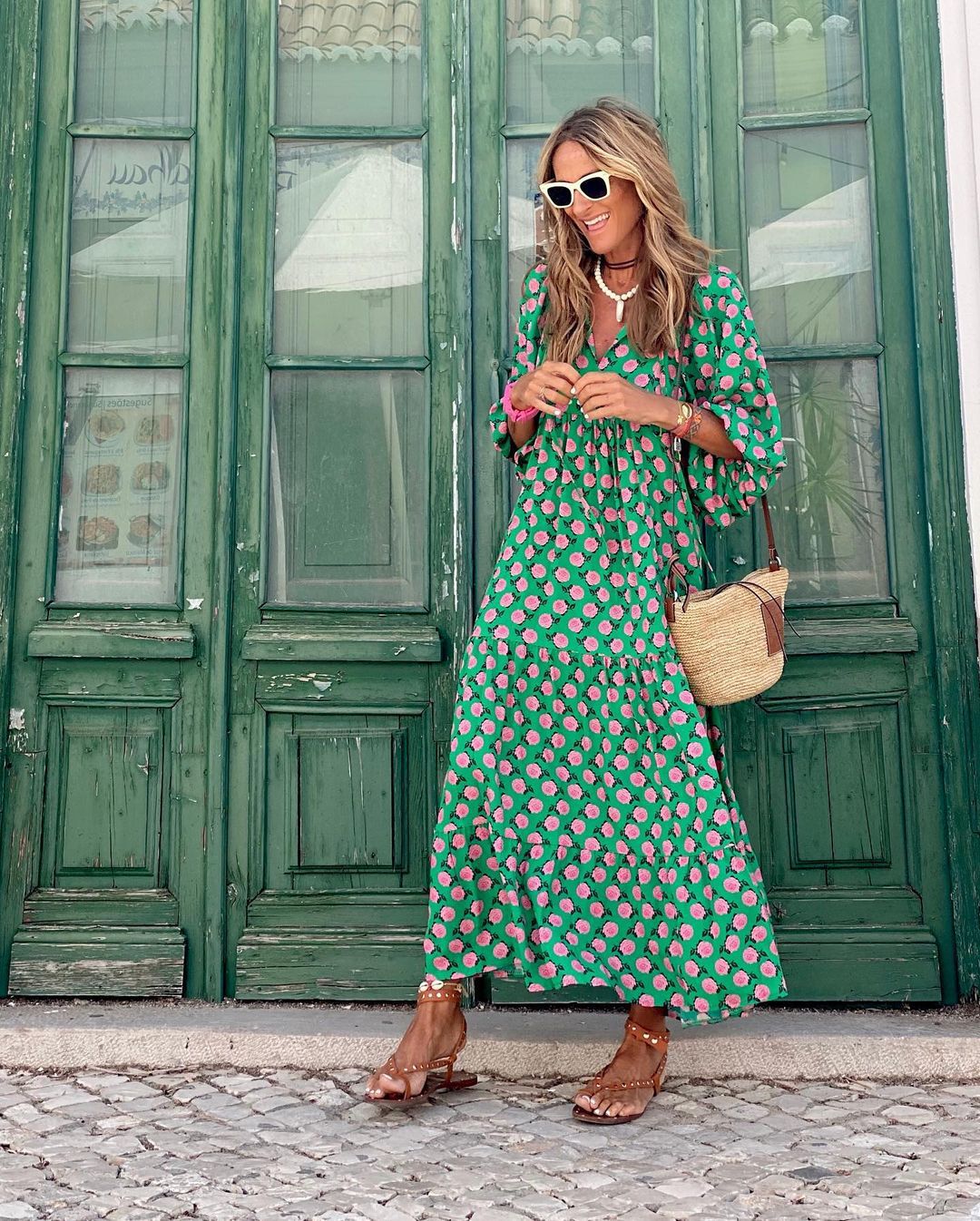 Elegant Long Sleeve Maxi Dress for Women, Flattering Floral Design, Perfect for Formal Events and Special Celebrations - Image 7