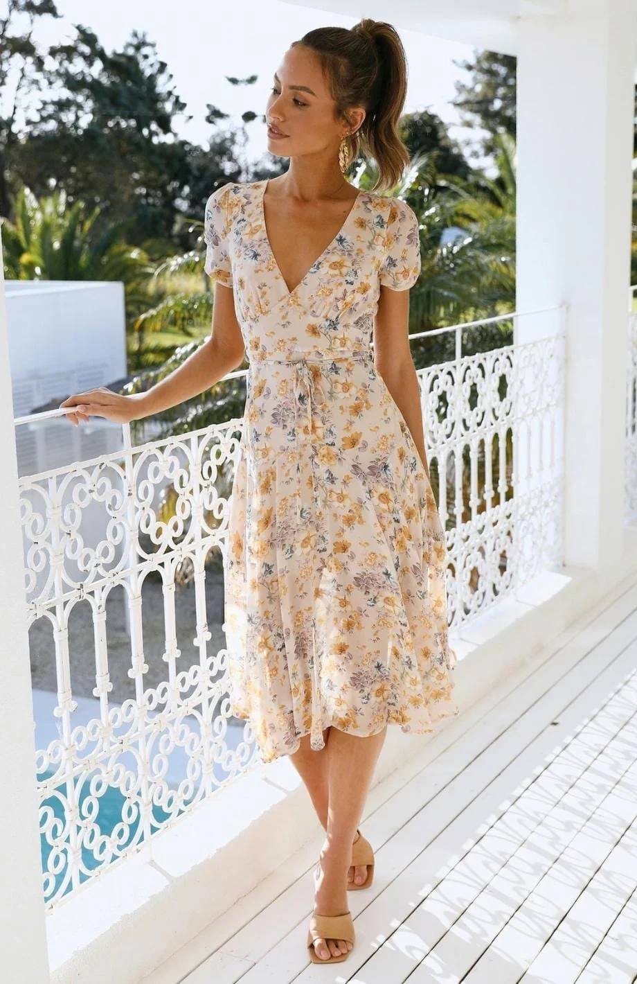 Elegant Midi Dress for Women, Versatile Casual and Formal Dresses, Comfortable Breathable Fabric, Sizes S-XL - Image 2
