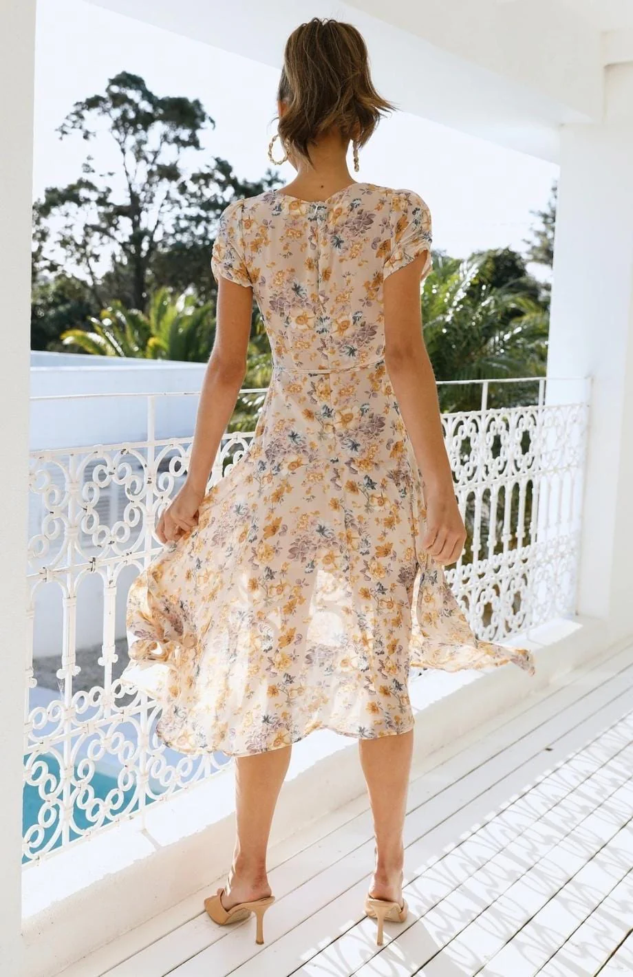 Elegant Midi Dress for Women, Versatile Casual and Formal Dresses, Comfortable Breathable Fabric, Sizes S-XL - Image 6