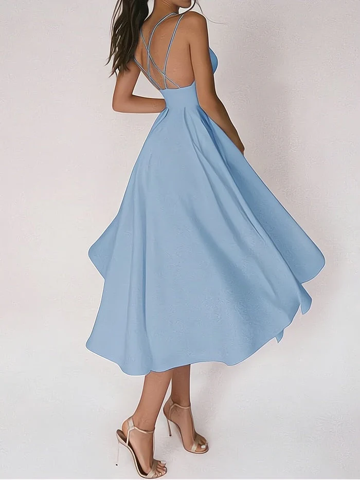 Elegant V-Neck Formal Dress, Fitted Cut, Premium Fabric for Weddings and Special Occasions - Image 10