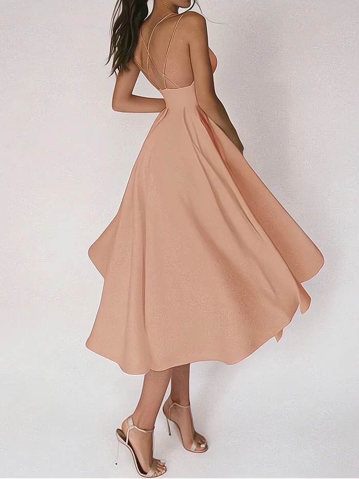 Elegant V-Neck Formal Dress, Fitted Cut, Premium Fabric for Weddings and Special Occasions - Image 11