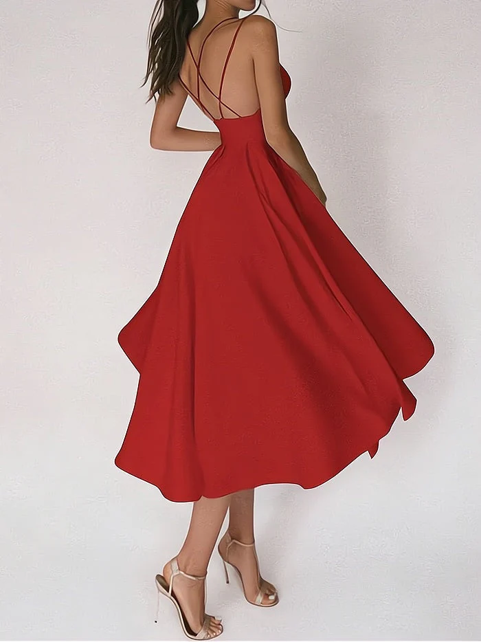 Elegant V-Neck Formal Dress, Fitted Cut, Premium Fabric for Weddings and Special Occasions - Image 6