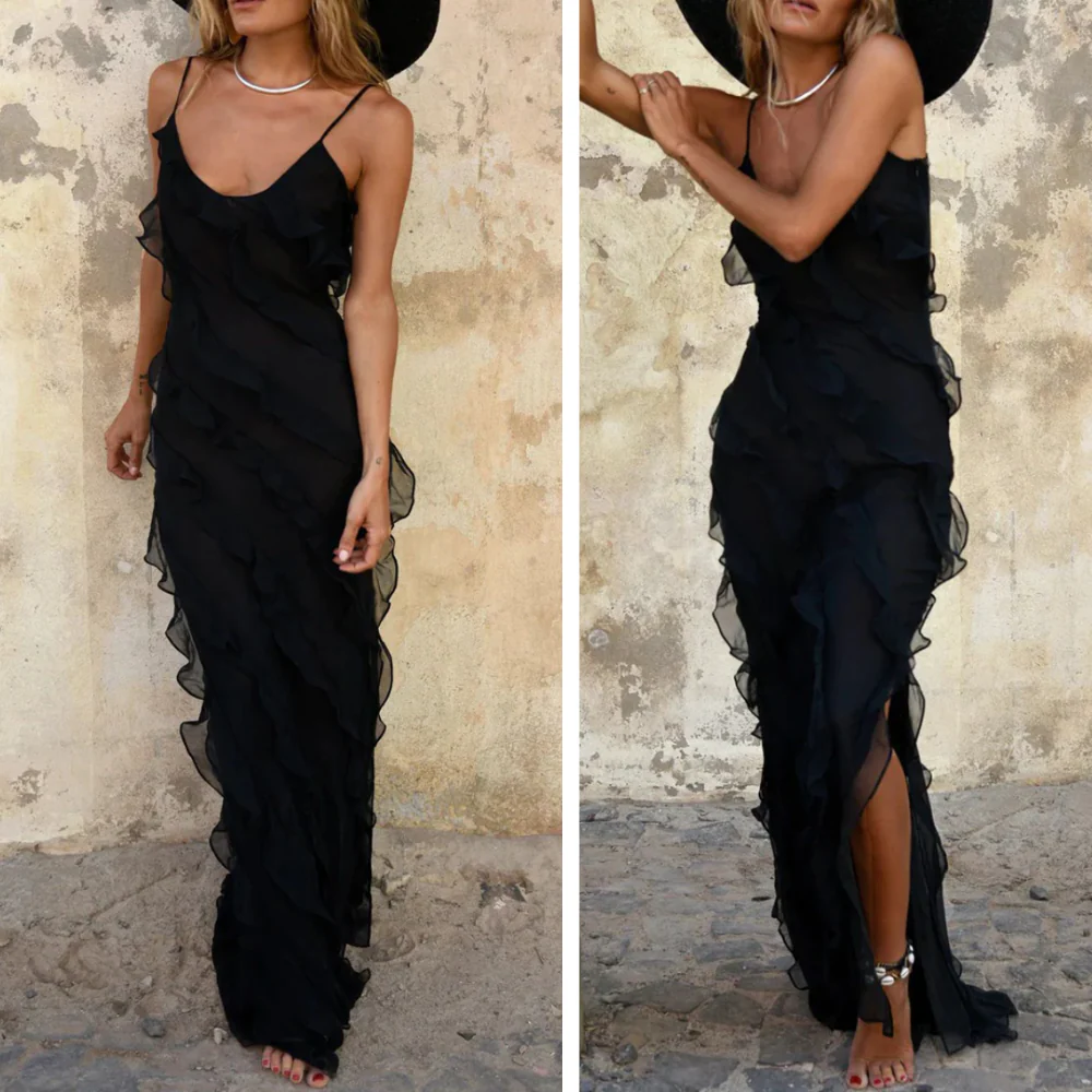Elegant Maxi Dress for Women, Long Sleeve, Flattering Fit, Soft Fabric, Perfect for Casual and Formal Events - Image 4
