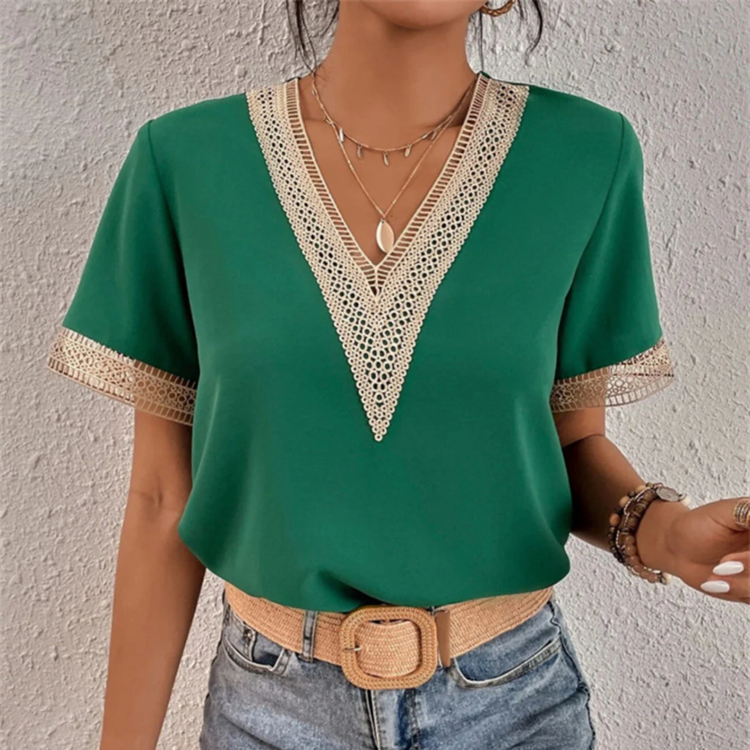 Elegant Women's Loose-Fit T-Shirt in Breathable Polyester, Versatile Casual Tee for All Occasions - Image 3
