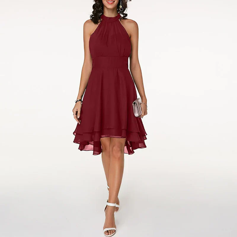 Elegant Women's Ruffled Dress for Summer and Formal Occasions - Lightweight and Comfortable - Image 11