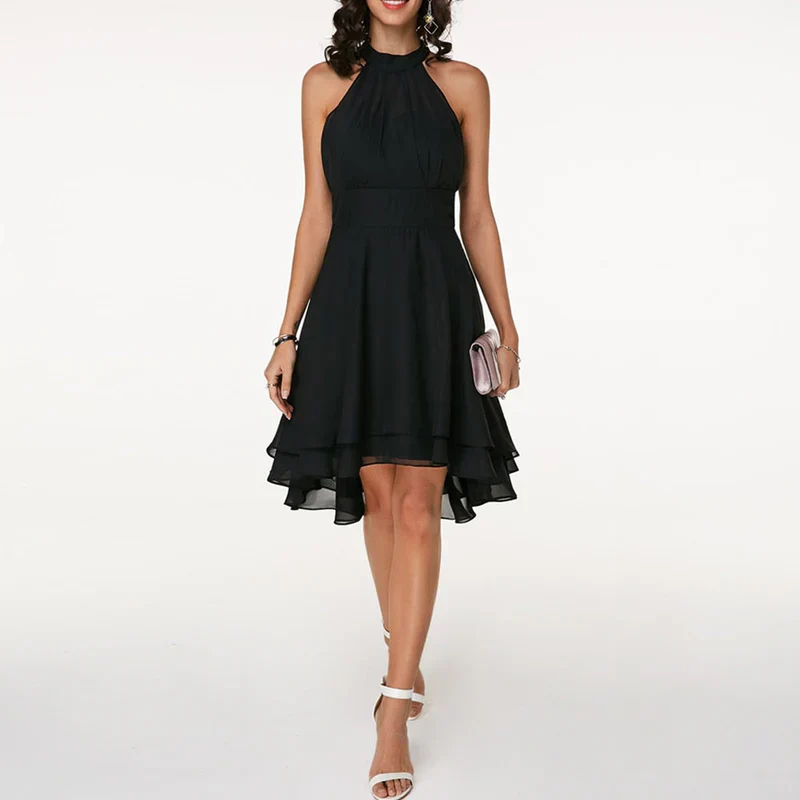 Elegant Women's Ruffled Dress for Summer and Formal Occasions - Lightweight and Comfortable - Image 7
