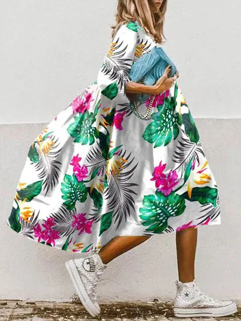 Elegant Women's Summer Dress in Soft Breathable Fabric, Flattering Cut, Knee-Length, Casual and Versatile Style - Image 5