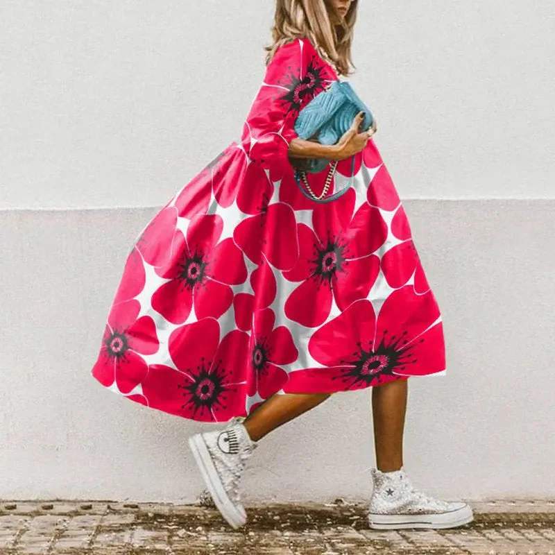 Elegant Women's Summer Dress in Soft Breathable Fabric, Flattering Cut, Knee-Length, Casual and Versatile Style - Image 7