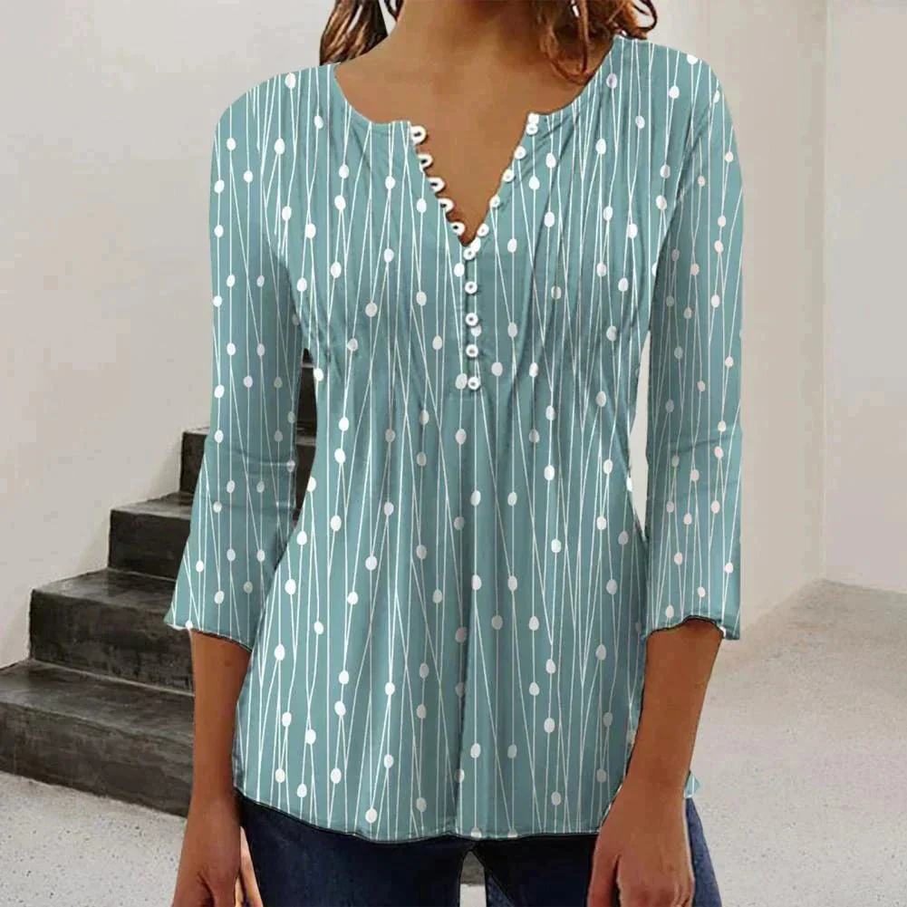 Elegant Women's V-Neck White Blouse, Lightweight and Comfortable Spring Top for Casual or Formal Occasions - Image 2