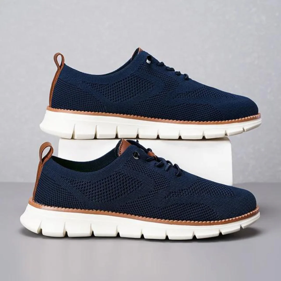 Elite Orthopedic Sneakers in Genuine Leather with Memory Foam Insoles, Lightweight Breathable Design for All-Day Comfort - Image 4