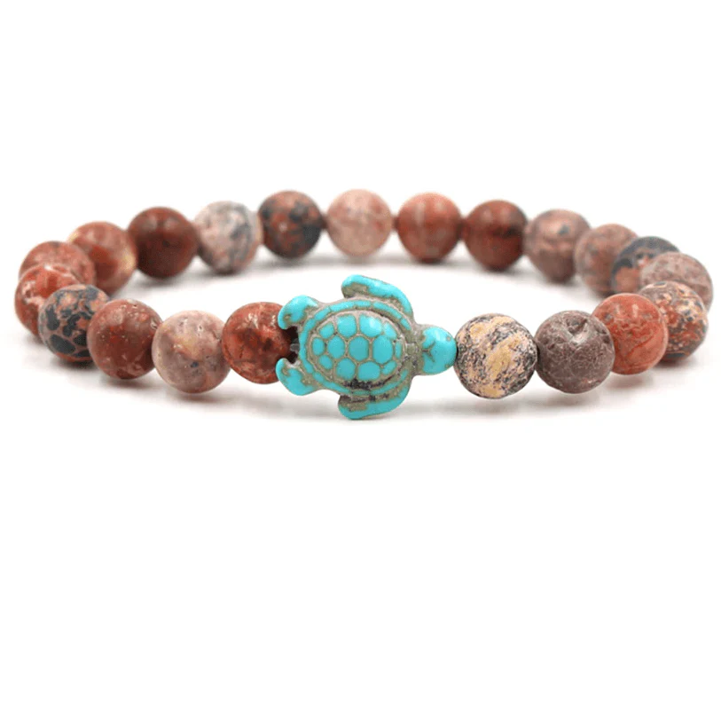 Empowering unisex gemstone bracelet – elastic design, zinc alloy, for beach outings - Image 11