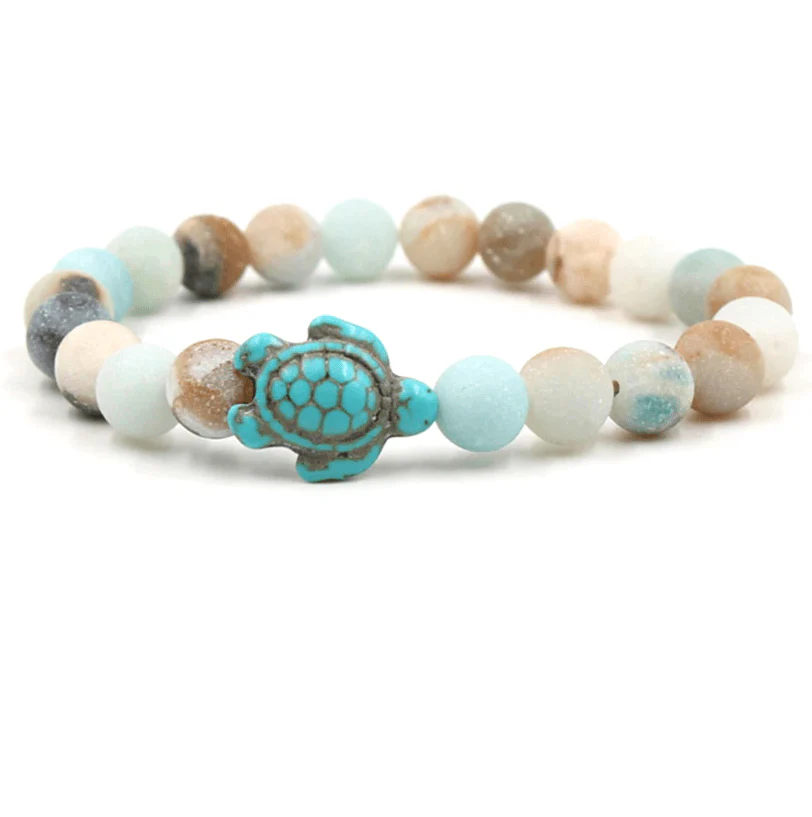 Empowering unisex gemstone bracelet – elastic design, zinc alloy, for beach outings - Image 16